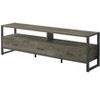 Sapphtopaz Modern TV Stand for TVs Up to 80" with 3 Storage Drawers Media Entertainment Center with Open Shelves & Metal Legs for Living Room - 4 of 4