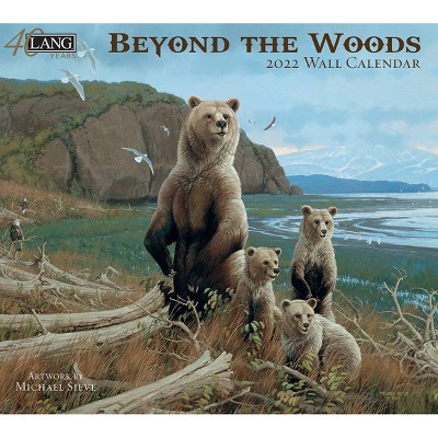 2022 Wall Calendar 12 Month 13.4"x24" Beyond the Woods - Lang