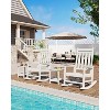 HDPE Outdoor Patio Adirondack Rocking Chairs Set - 2 of 4