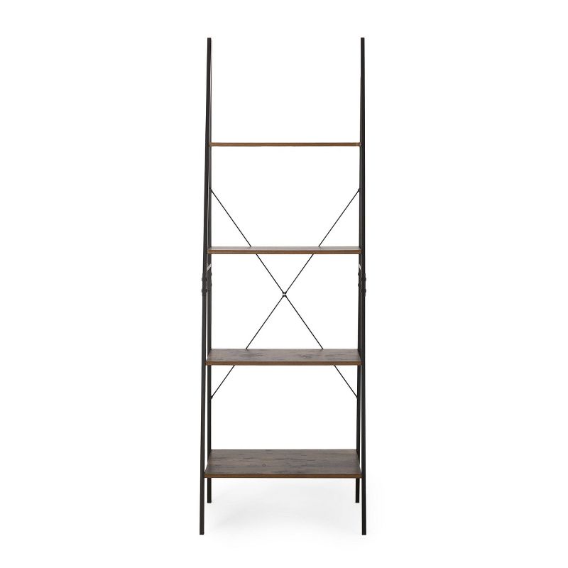 71.5" Newnan Modern Industrial 4 Shelf Etagere Ladder Bookcase - Christopher Knight Home, 1 of 13