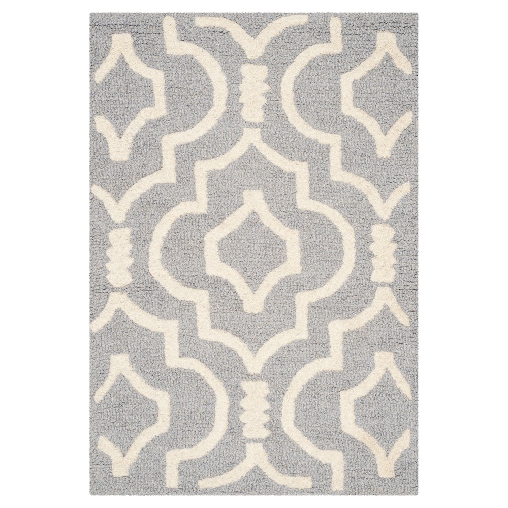 Tahla Accent Rug - Silver / Ivory ( 2'x3' ) - Safavieh