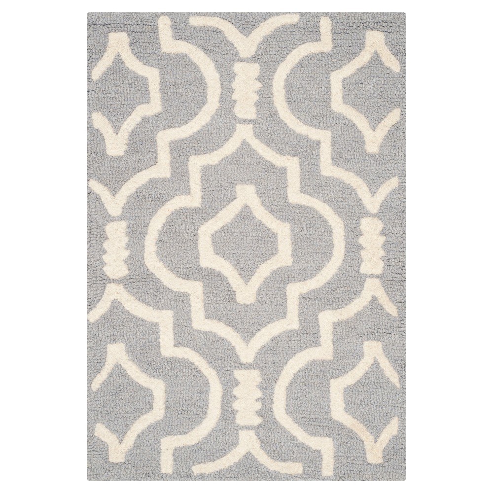 Tahla Accent Rug - Silver / Ivory ( 3'x5' ) - Safavieh