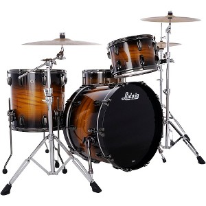 Ludwig Maple Exotic 3-Piece FAB Shell Pack with 22 in. Bass Drum Gold Burst - 1 of 3