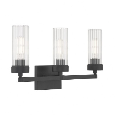 Norwell Lighting Lida 3 - Light Vanity in  Matte Black