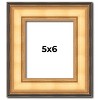 PosterPalooza | Photo Size Traditional Gold Picture Frame - UV Acrylic, Foam Board Backing, Hanging Hardware - 2 of 4