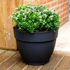Recycled Plastic Planter, 6 in Opening Diameter, Black Color - 2 of 4