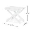 Christopher Knight Home Malibu Outdoor Acacia Wood Folding Side Table - 3 of 4