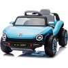 Kids Electric Vehicle Licensed Volkswagen | 12V Ride-On Toy with Remote Control | LED Lights, MP3, and Bluetooth | for Boys and Girls - 4 of 4