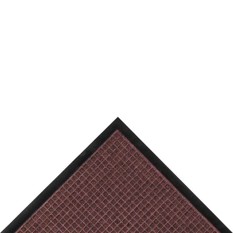2&#39;x3&#39; Solid Dotted Doormat Burgundy/Black - HomeTrax, 4 of 5