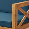 Maggift Patio Seating Sets Outdoor, Featuring Unique Design, Ideal for Chats, Perfect for Gardens, Living Spaces, Black, 81.5"*53.5"*24" - 3 of 4