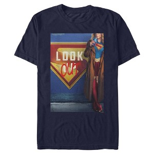 Mens Supergirl Official Look Out Poster T Shirt - 1 of 4