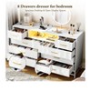 Modern 8-Drawer Dresser, 55" TV Stand with Power Outlet - 4 of 4