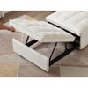 CAVINAS Armless Convertible Sleeping Single Sofa Bed Velvet Upholstered Couch with Removable Back for Apartment - 3 of 4