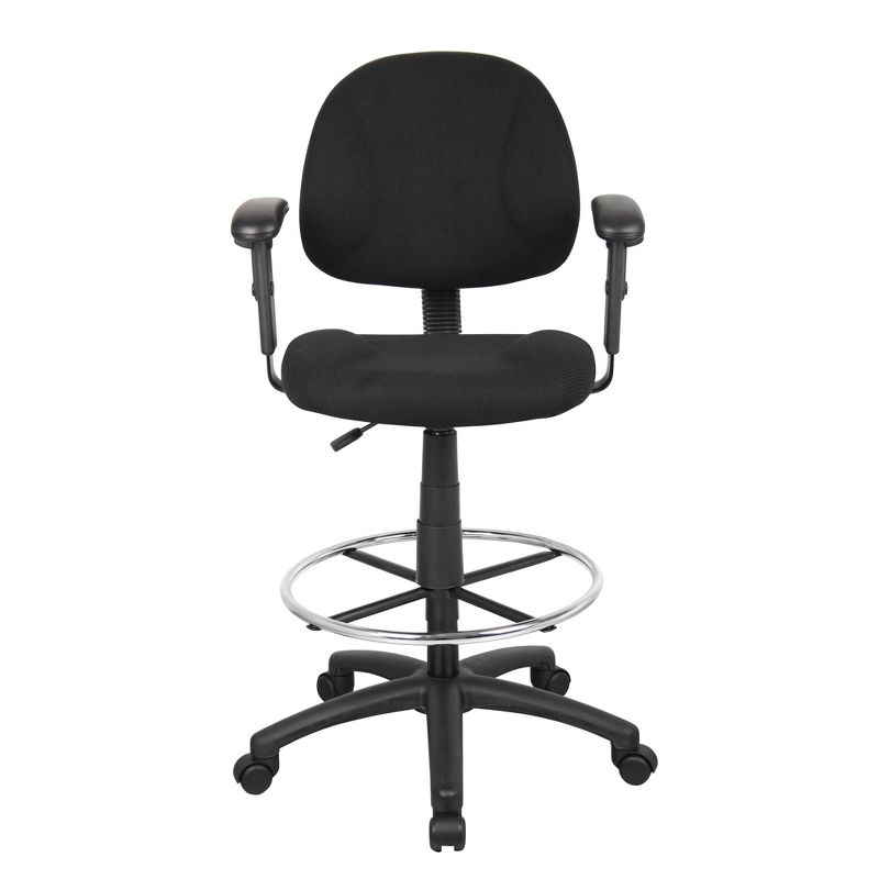 Drafting Stool with Footring and Adjustable Arms - Boss Office Products, 4 of 9