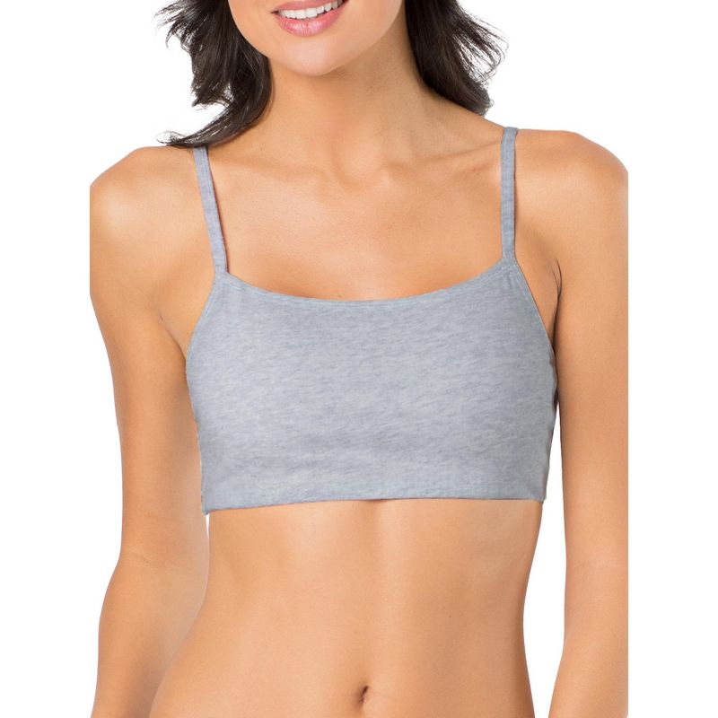 Fruit of the Loom Women's Spaghetti Strap Cotton Sports Bra 6-Pack, 5 of 11