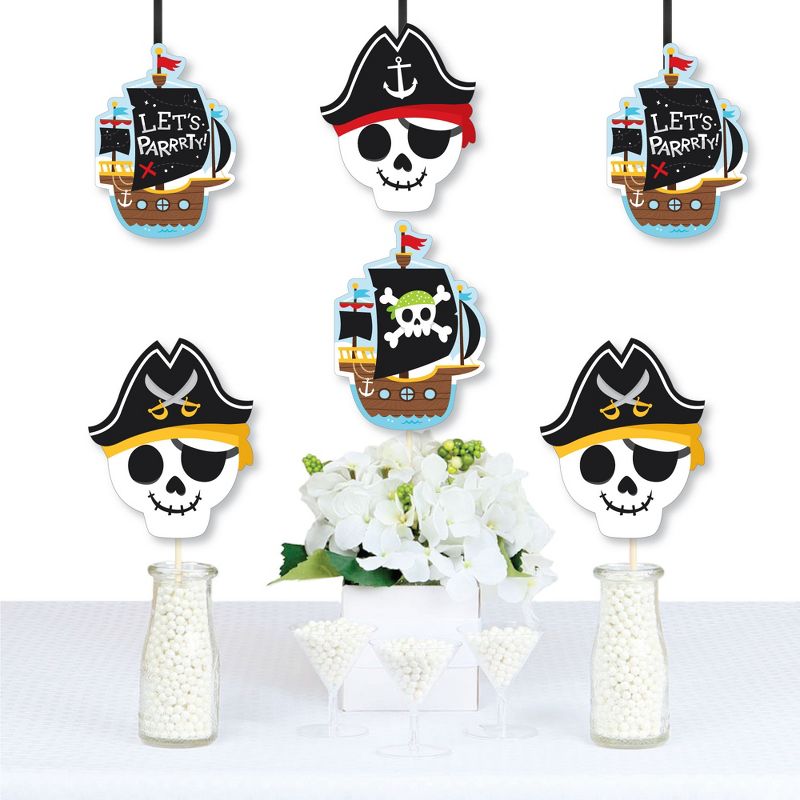 Big Dot of Happiness Pirate Ship Adventures - Decorations DIY Skull Birthday Party Essentials - Set of 20, 1 of 7