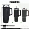 BABYYER Water Bottle Carrier Bag Fits 40 Oz Tumbler with Handle, Bottle Bag with Adjustable Shoulder Strap - 2 of 4