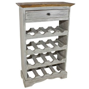 vidaXL Wine Rack Solid Reclaimed Wood 21.7"x9.1"x33.5" - 1 of 4