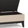 Oregon - Storage Ottoman Bench with Tray - Satin Cream - 4 of 4