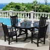 WestinTrends 5 Piece Outdoor Patio Dining Set Outdoor Round Table and Armchair Set - 2 of 2