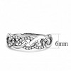 Slickblue Stainless Steel Ring - Polished Finish, Clear CZ Stones, Modern and Versatile Design for Women, Size 5-10 - 2 of 4