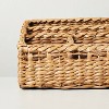 Woven Multipurpose Compartment Caddy Natural - Hearth & Hand™ with Magnolia: Rattan Storage Organizer for Tabletop - 4 of 4