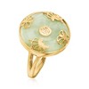 Ross-Simons Jade "Good Fortune" Butterfly Ring in 18kt Gold Over Sterling - 3 of 4