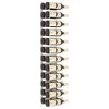 vidaXL Wall Mounted Wine Rack for 24 Bottles White Iron - 3 of 4