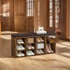Storage Bench, Entryway Bench with Cushion, Drawer and Open Compartments, Bench with Storage, for Living Room, Bedroom, Closet - 4 of 4