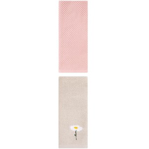 REGALWOVEN Pure Cotton Soft Absorbent Bathroom Hand Towels 13" x 30" 2 Pcs - 1 of 4
