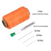 Unique Bargains Wear-Resistant Polyester Embroidery Waxed Thread with Needles - 3 of 4