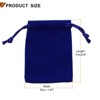 Unique Bargains Velvet Reusable Soft Jewelry Headphone Candy Drawstring Gift Bags 20 Pcs - 2 of 4