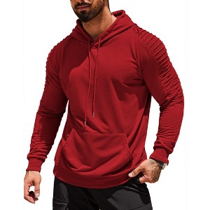 COOFANDY Mens Casual Drawstring Hoodies Fashion Hooded Collar Athletic Pullover with Pocket - 1 of 4