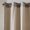 Kumasinova Jacquard Damask Curtain Panel,Blackout Curtains with Foam Backing,Silver Grommet Top,Window Curtains for Living Room - 4 of 4