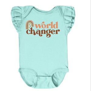 The Juniper Shop Boho World Changer Flutter Sleeve Bodysuit - 1 of 4