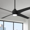 56" Minka Aire Modern Indoor Ceiling Fan with LED Light Remote Control Coal for Living Room Kitchen Bedroom Family Dining House - 2 of 4