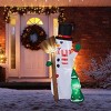 SEVOBAL Inflatable Holiday Decorations 6.2FT Christmas Inflatable Decoration Inflatable Snowman Groom Funny Yard Decoration, Multi, 45.3"*39.4"*72.8" - 3 of 4