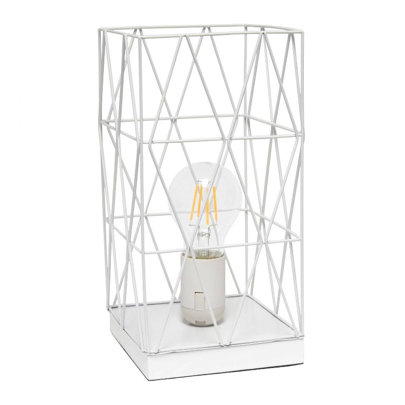 Metal Geometric Square Table Lamp - Simple Designs, 1 of 10