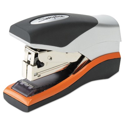 Swingline Optima 40 Compact Stapler Half Strip 40-Sheet Capacity Black/Silver/Orange 87842