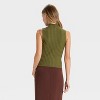 Women's Mock Neck Ribbed Sweater Tank - A New Day™ - 2 of 3