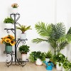 Artloge 42" Tall 5 Tier Metal Plant Stand - Weather Resistant Flower Pot Holder for Indoor & Outdoor Garden Decor - 3 of 4