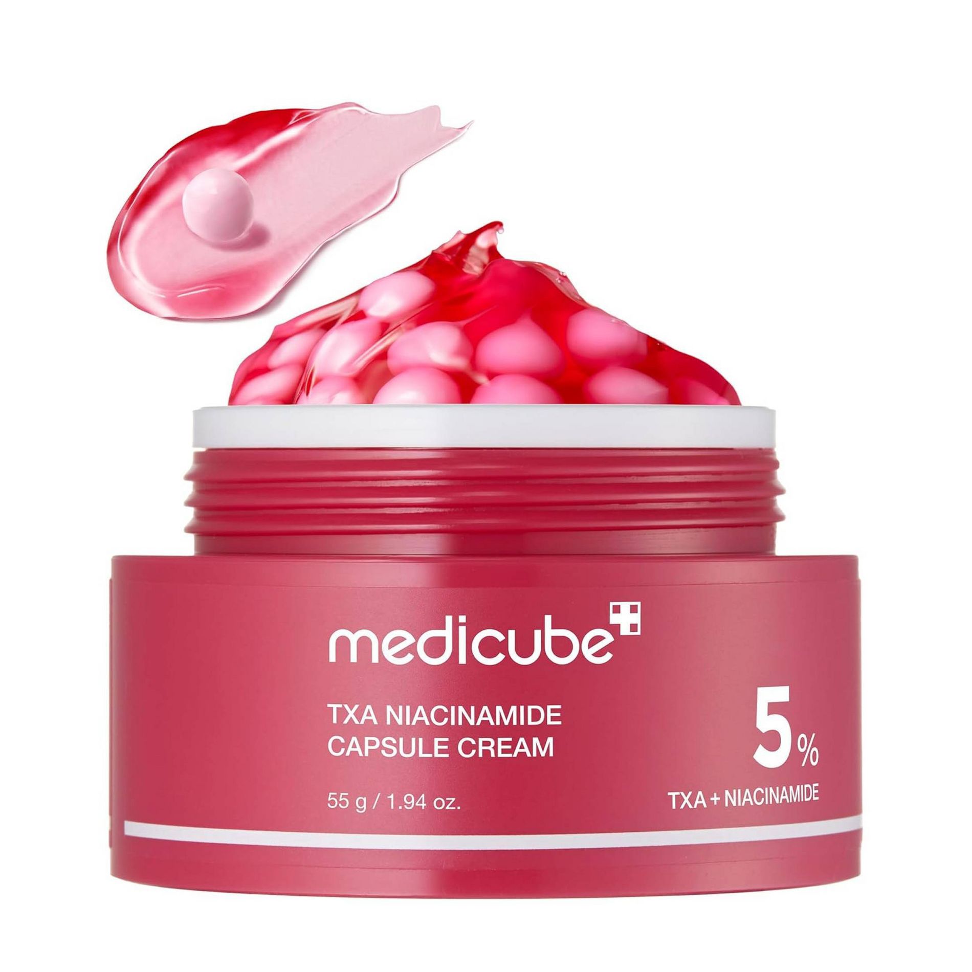 medicube TXA Niacinamide Hydrating Capsule Face Cream Korean Skincare - Travel Size - 55g