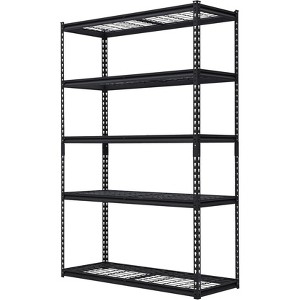 Mental Garage Shelving, 5 Tier Adjustable Storage Shelves, 2500lbs Load Capacity for Garage, Basement, Warehouse - 1 of 4