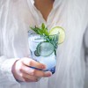 Bormioli Rocco Exclusiva Gin Fizz Glasses, Set of 12 - Sapphire Blue 17 Oz. Tumblers, Laser Cut Rim & Star Glass Clarity - 3 of 4