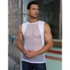 Men's Mesh Sheer Sport Tank Top See Through Sleeveless Tops Shirts for Nightclub Beach Tank Top Sleeveless Muscle Workout Crew Neck Tee Shirt - 3 of 4