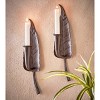 TAG Leaf & Flower Sconce Taper Candle Holder, 2.5L x 3.54W x 13.0H inches - 2 of 3
