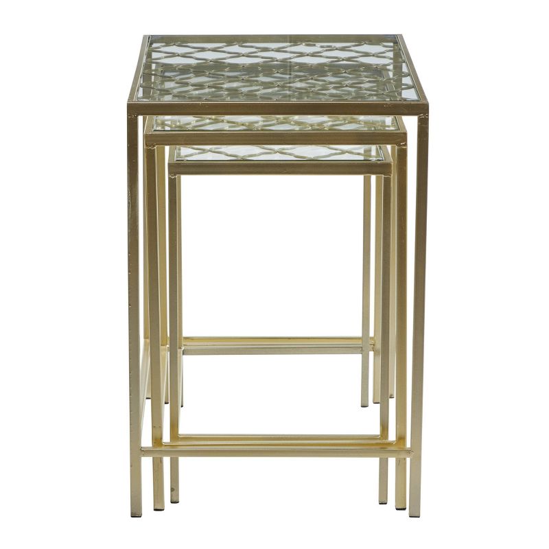 Metal Nesting Tables Pale (Set of 3) Gold - Olivia & May, 5 of 20