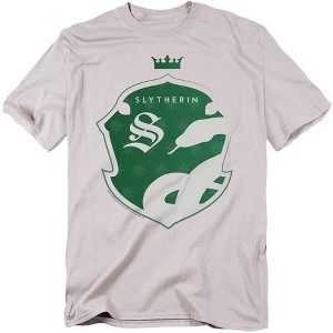 Harry Potter Slytherin 'S' Shield Crest Adult T-Shirt - 1 of 4