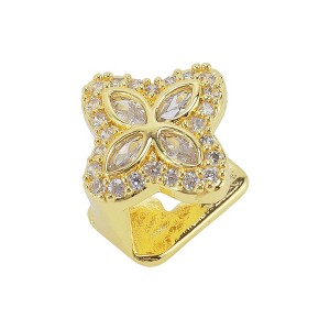 Unique Bargains Hip Hop Four-Leaf Flower Fake Grills 1 Pc - 1 of 4