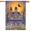 Haunted House Party Halloween House Flag Full Moon Witch 28"x40" Briarwood Lane - 2 of 4